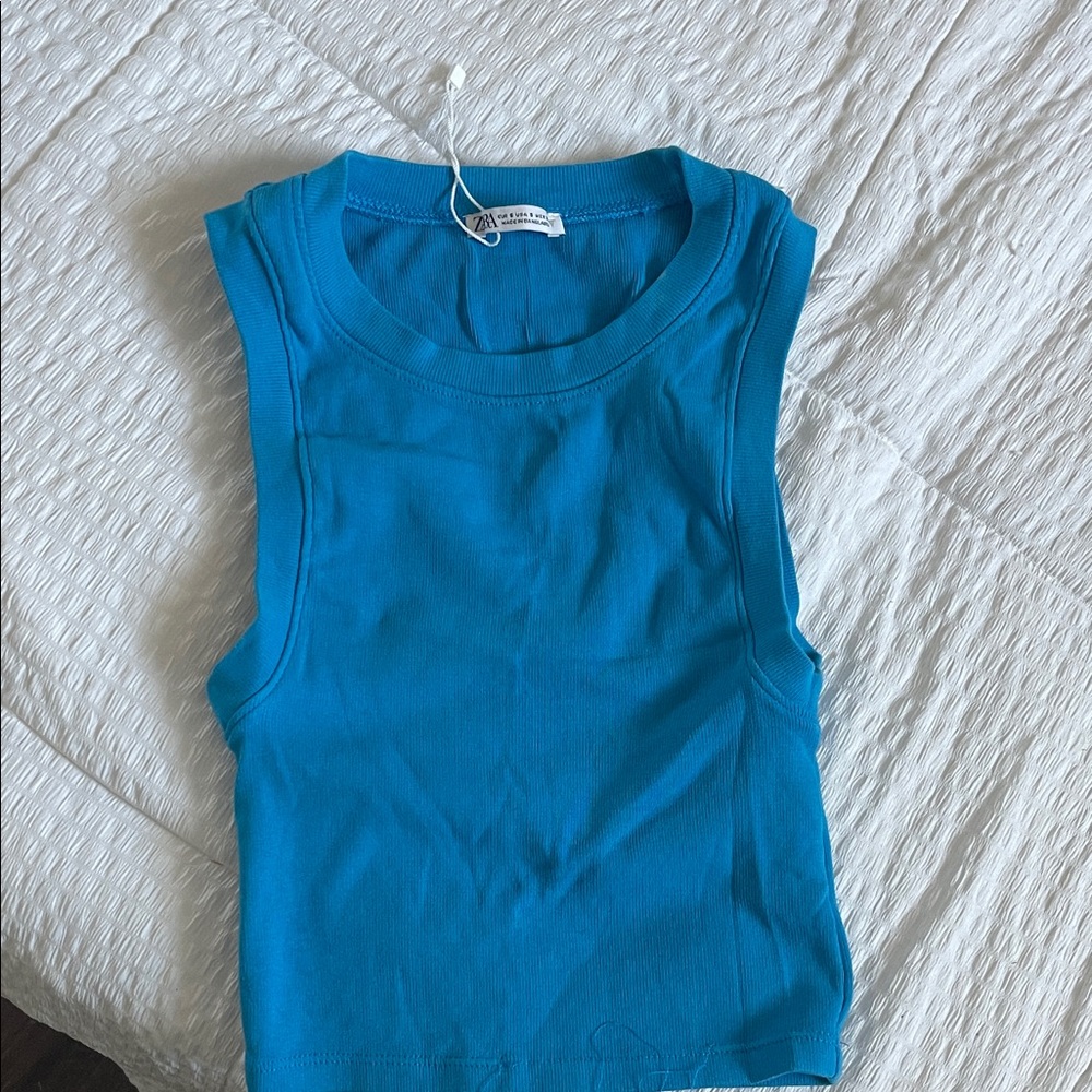 Zara Vibrant Blue Tank Top